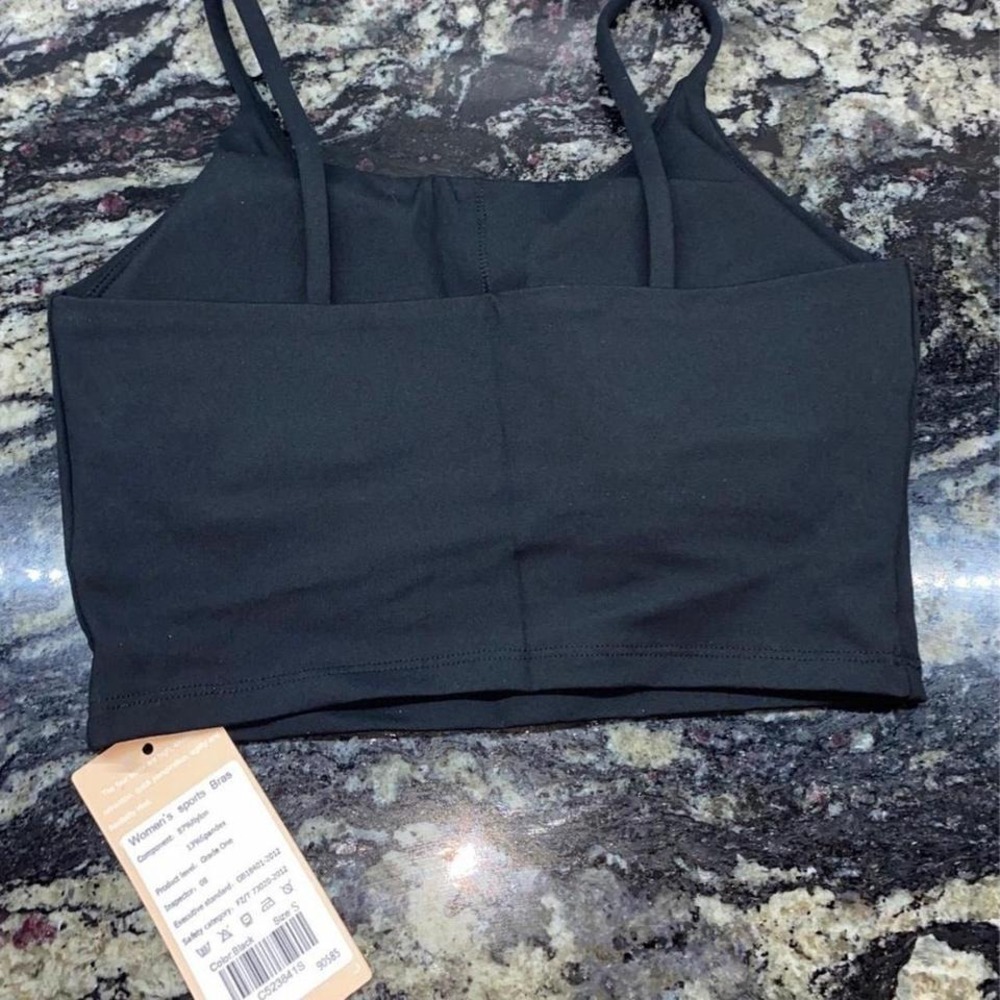 I want to feel RELAXED Sports Bra NWT, Black, sz Small - Picture 3 of 6